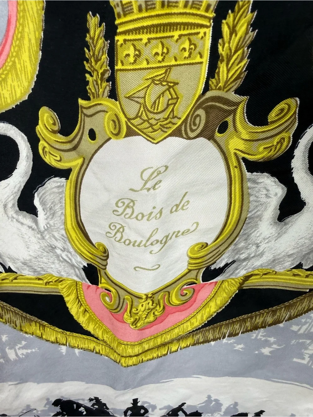 Hermes Scarf With Crest